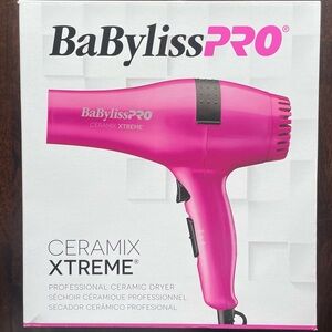 BaByliss PRO Ceramix Xtreme Hair Dryer Ceramic 2000 Watt Hot Pink NEW